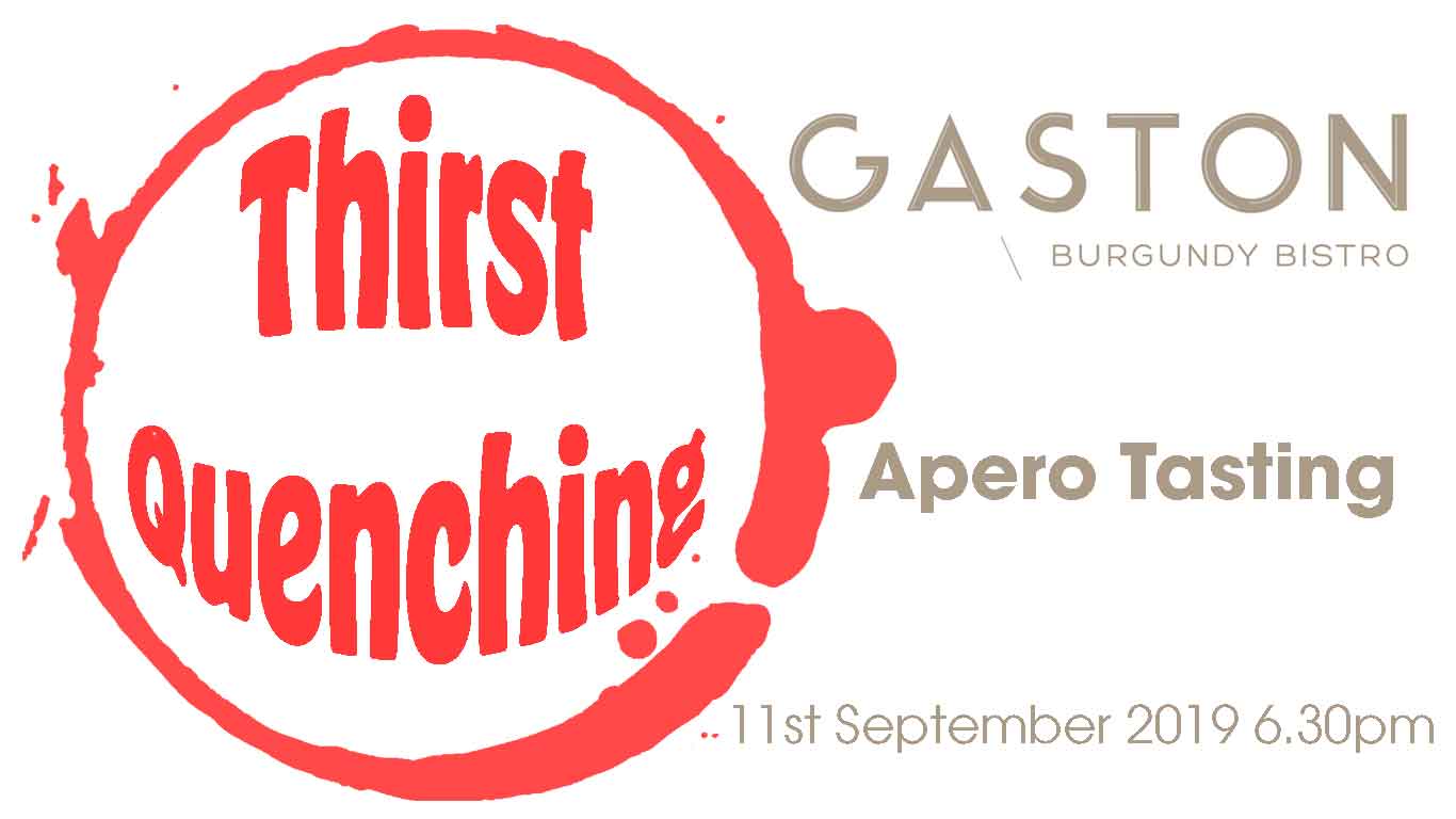 Apero tasting Thirst Quenching at Gaston - Osomm Wine